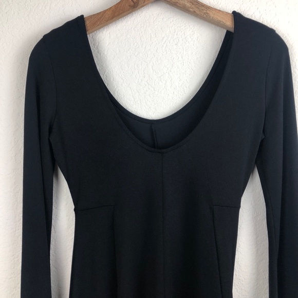 Asos Black Bell Sleeve Dress US size 2 - Picture 6 of 8